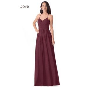Azazie Dove Dress in Cabernet SZ6 for Prom/Bridesmaid